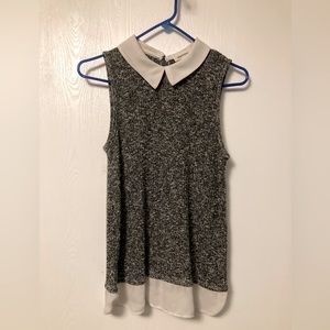 Sleeveless monteau blouse